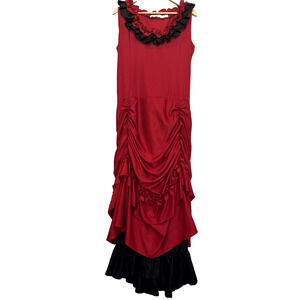 Gothic Victorian Maxi Formal Dress Size XXL Lace Up Vamp Party Bridgerton Event